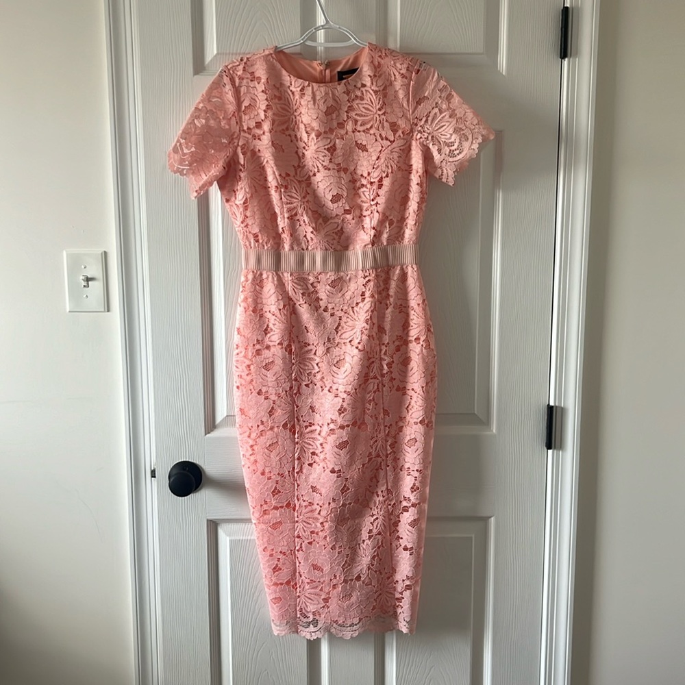 Alexia Admor Pink Lace Midi Dress - worn once